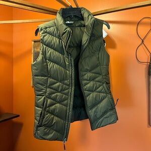The North Face Olive Quilted Vest